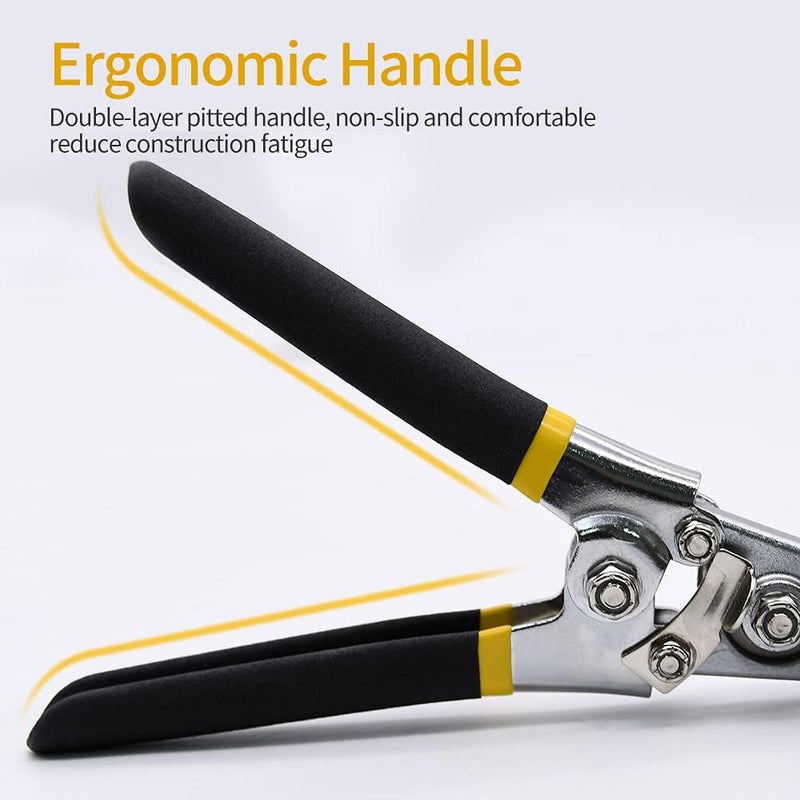 Mdvora Hand Seamer, 6in Straight Jaw Sheet Metal Bender Tools, Sheet Metal Seamer Form Edge Seamer Seaming Plier with Ergonomic Handle, for Bending and Flattening Sheet Metal Hand Tool - Image 5